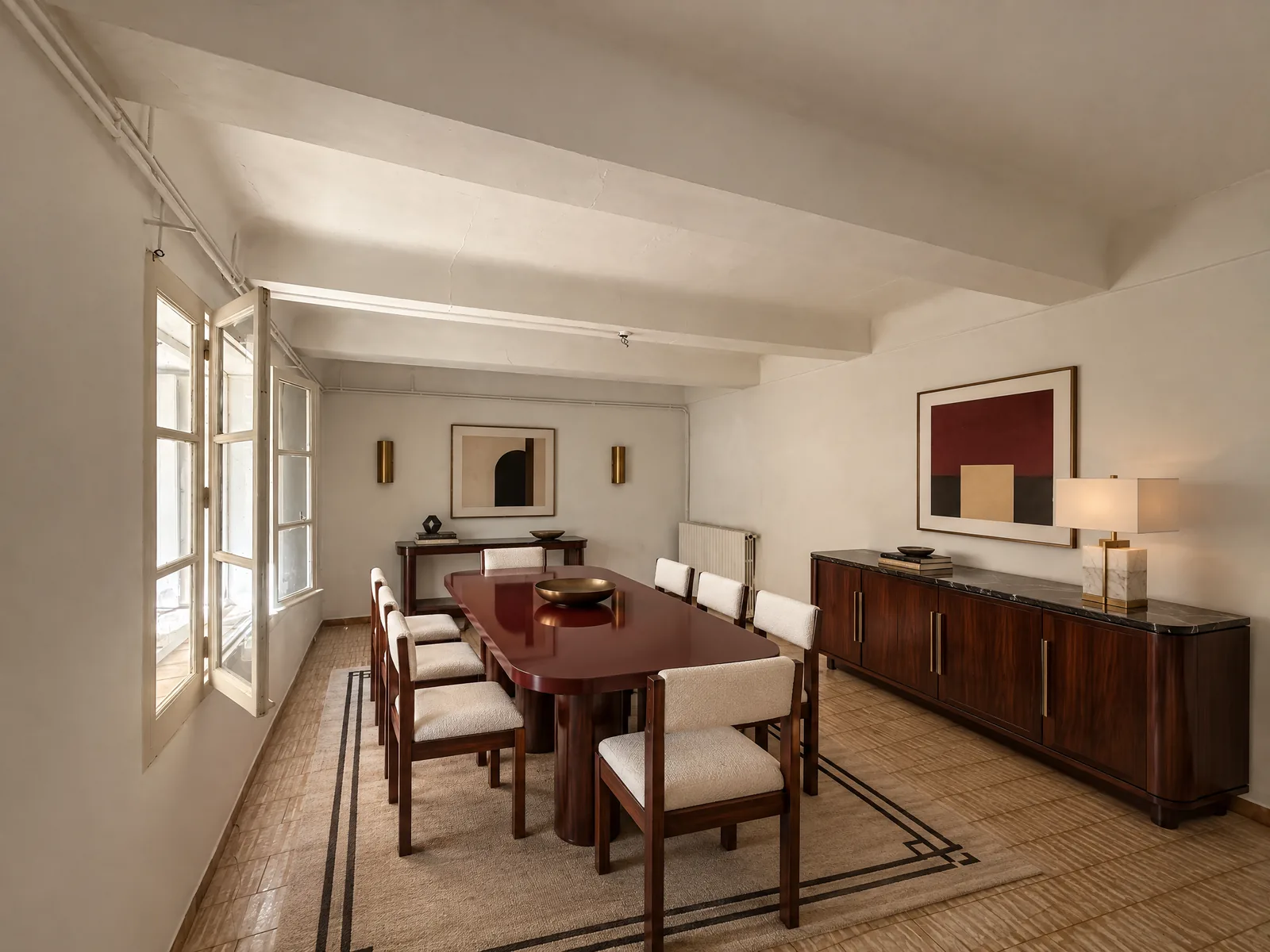 Salle à manger aménagée par ProperPix